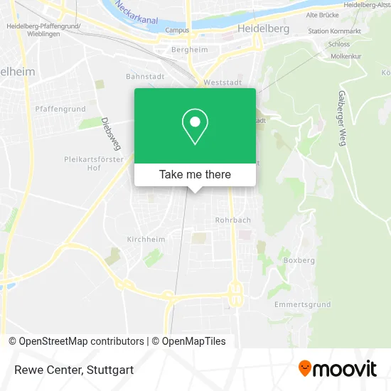 Rewe Center map