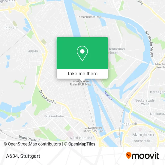 A634 map