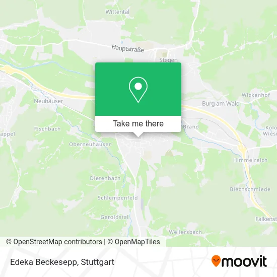 Edeka Beckesepp map