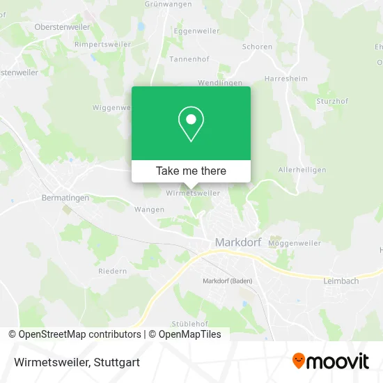 Wirmetsweiler map
