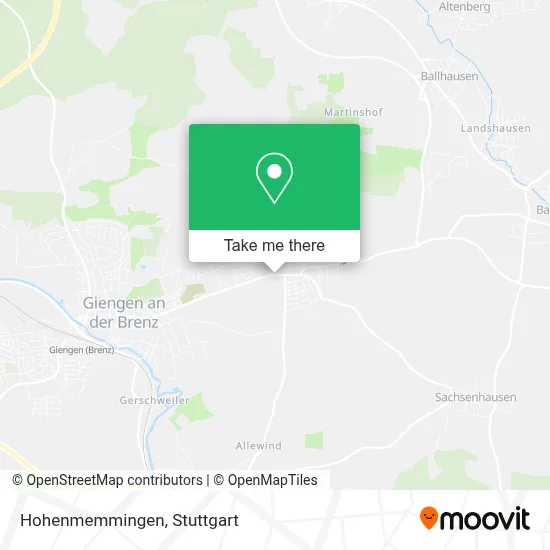 Hohenmemmingen map
