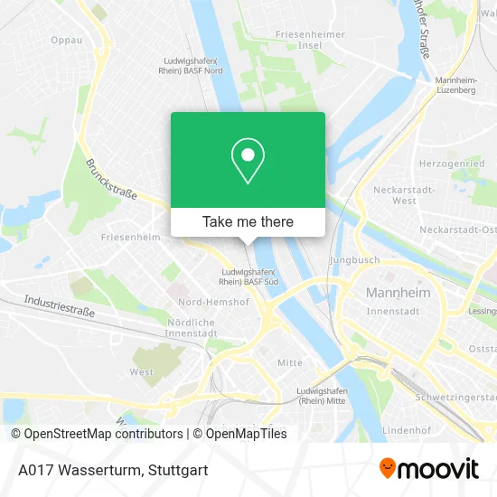 A017 Wasserturm map
