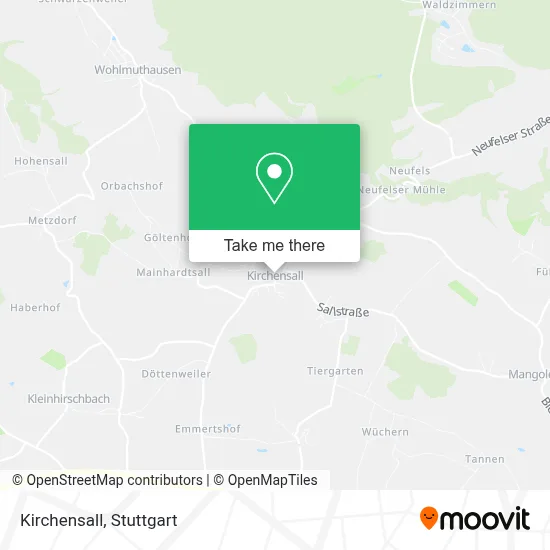 Kirchensall map