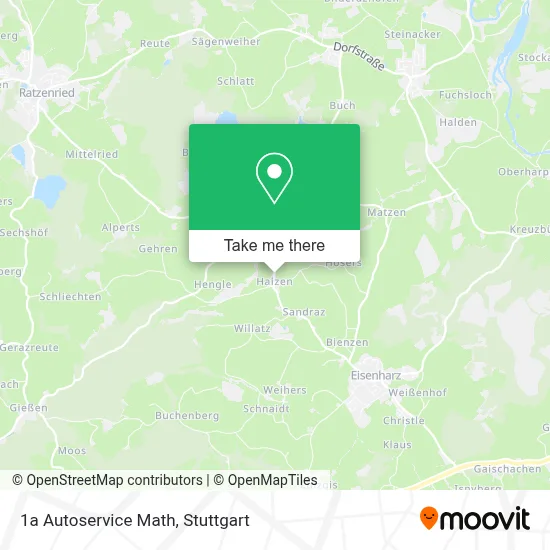1a Autoservice Math map