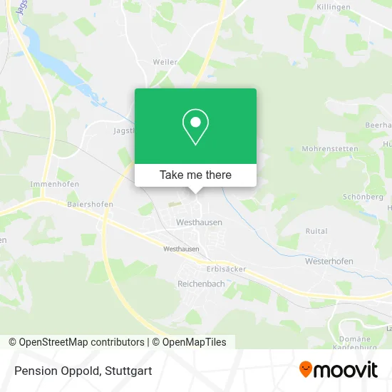 Pension Oppold map