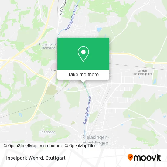 Inselpark Wehrd map