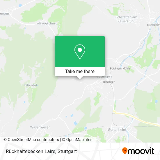 Rückhaltebecken Laire map
