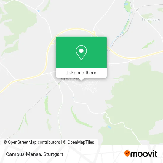 Campus-Mensa map
