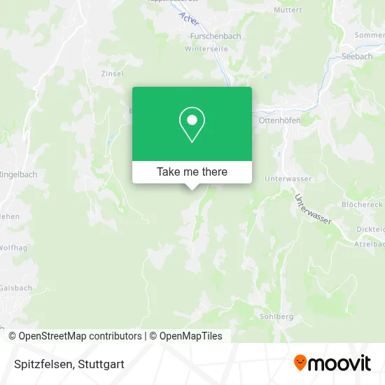 Spitzfelsen map