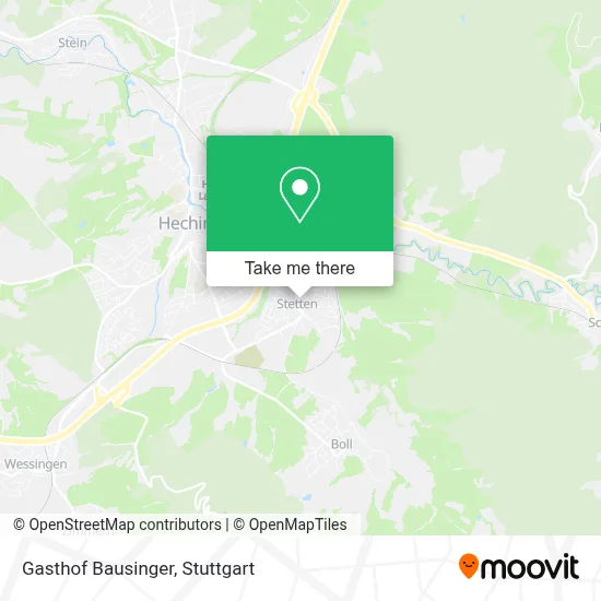 Gasthof Bausinger map