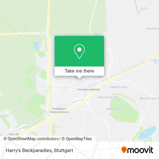 Harry's Backparadies map