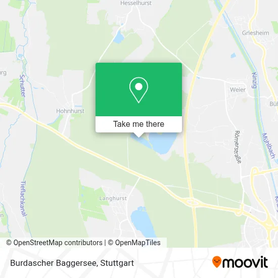 Burdascher Baggersee map