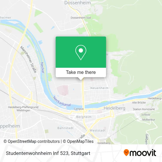 Studentenwohnheim Inf 523 map
