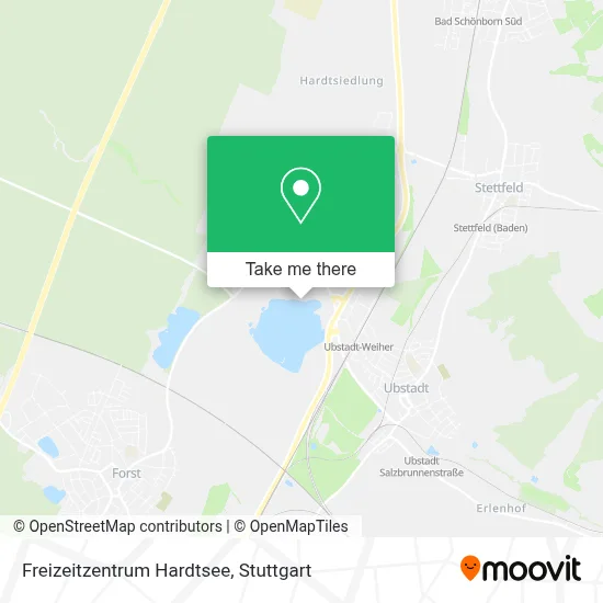 Freizeitzentrum Hardtsee map