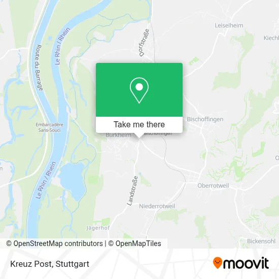 Kreuz Post map