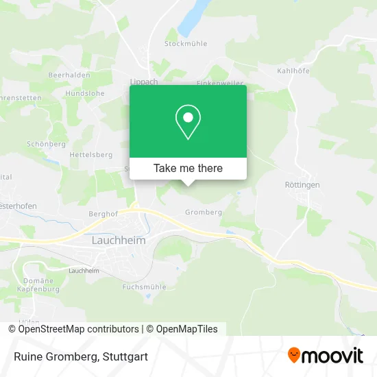 Ruine Gromberg map