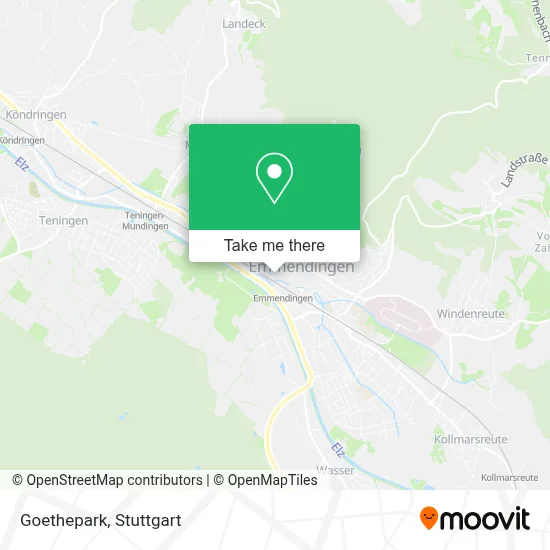 Goethepark map