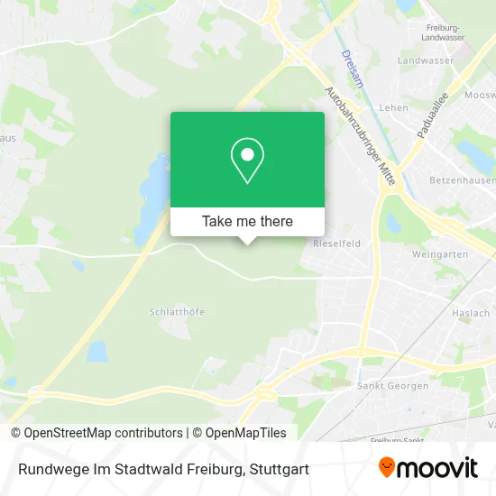 Rundwege Im Stadtwald Freiburg map