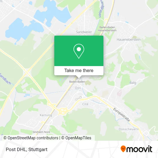 Post DHL map