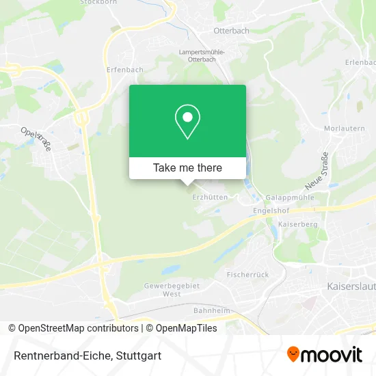 Rentnerband-Eiche map