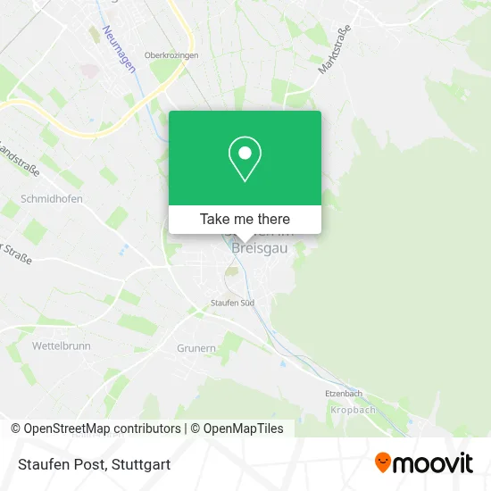 Staufen Post map