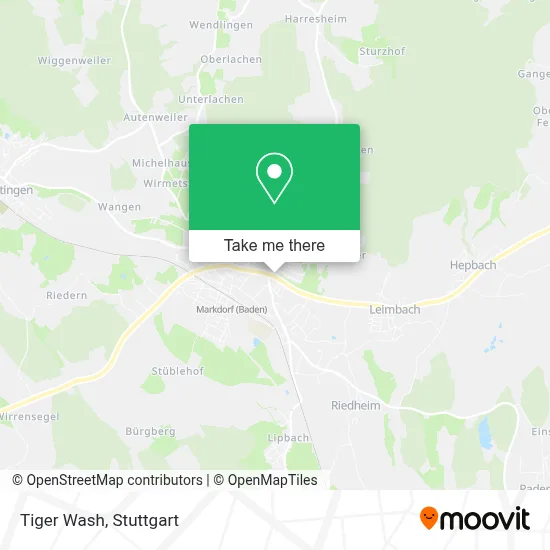 Tiger Wash map