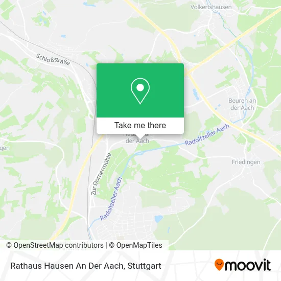 Rathaus Hausen An Der Aach map