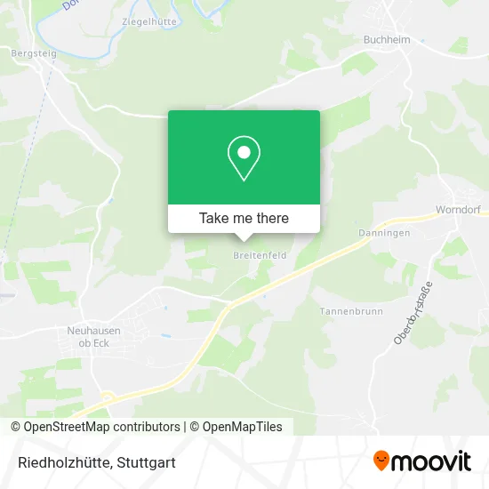 Riedholzhütte map