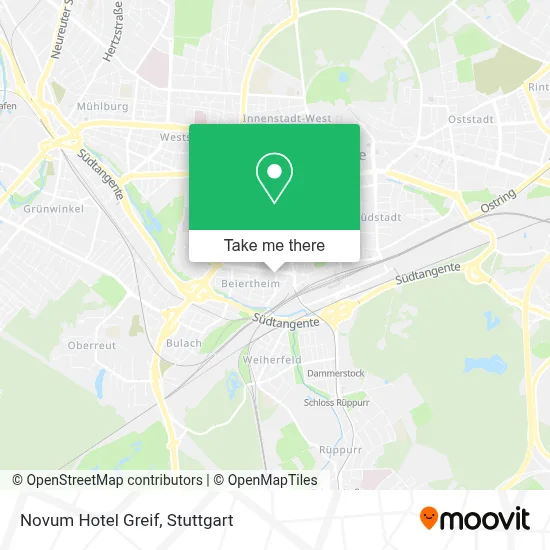 Novum Hotel Greif map