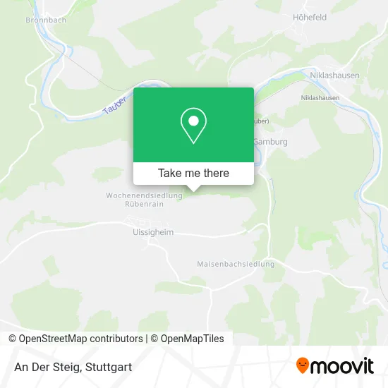 An Der Steig map