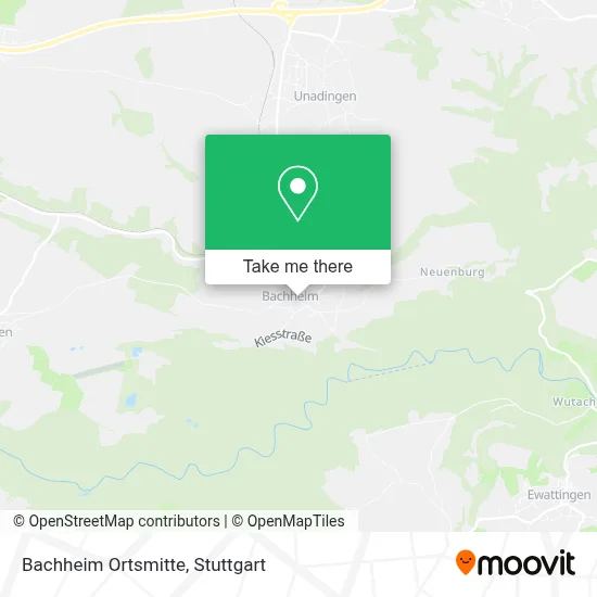 Bachheim Ortsmitte map