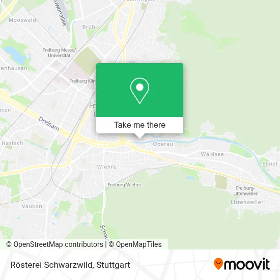 Rösterei Schwarzwild map