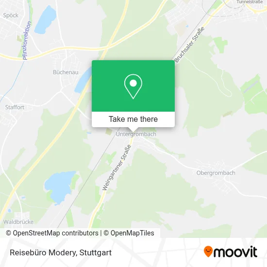 Reisebüro Modery map