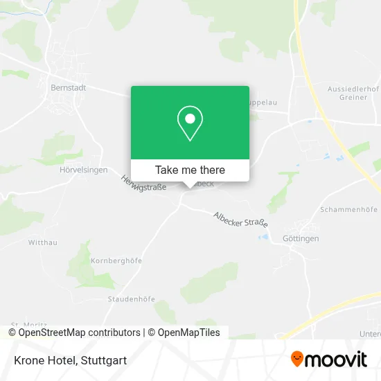 Hotel Krone map