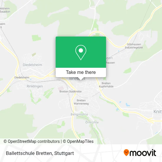Ballettschule Bretten map