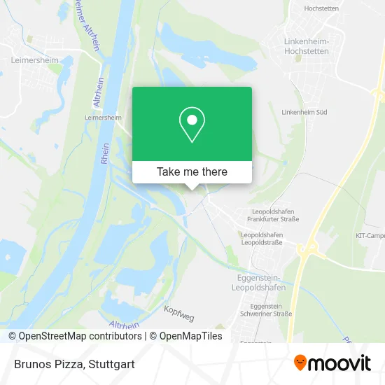 Brunos Pizza map