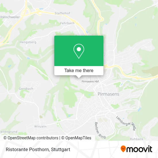 Ristorante Posthorn map