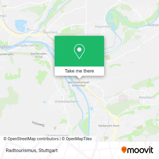 Radtourismus map
