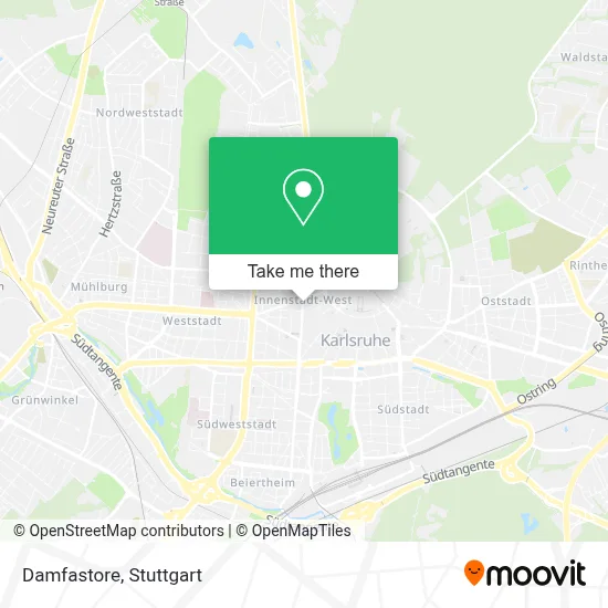 Damfastore map