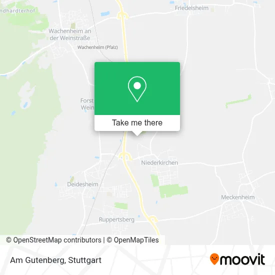 Am Gutenberg map