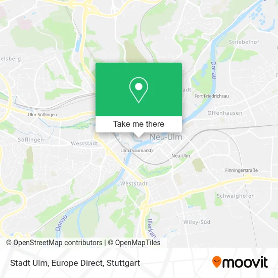 Stadt Ulm, Europe Direct map