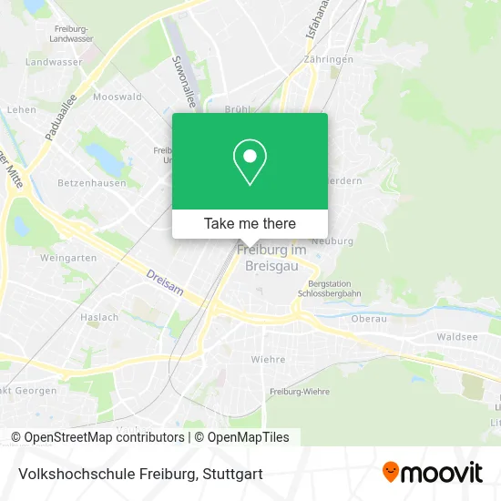 Volkshochschule Freiburg map