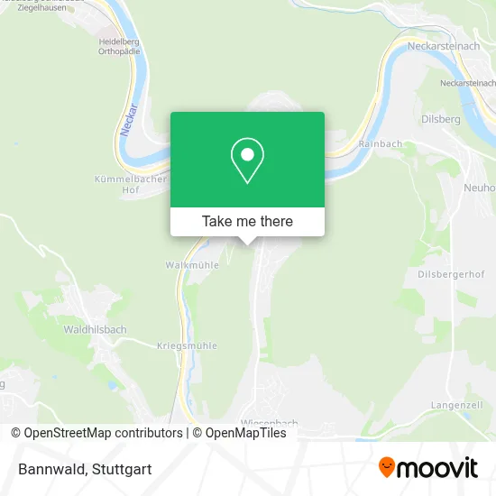 Bannwald map