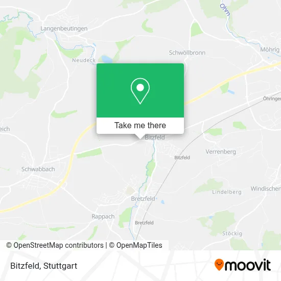 Bitzfeld map