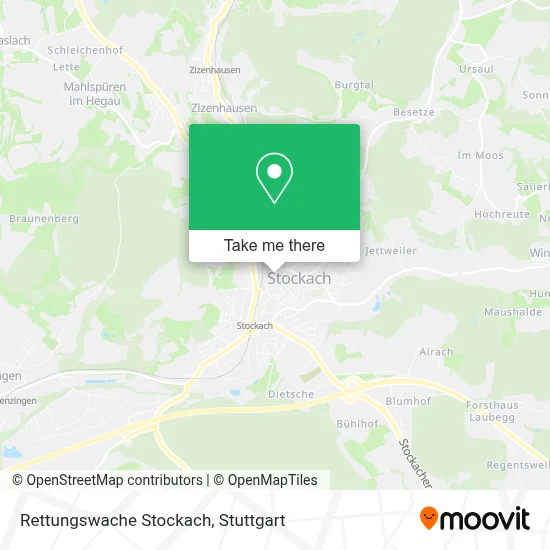 Rettungswache Stockach map