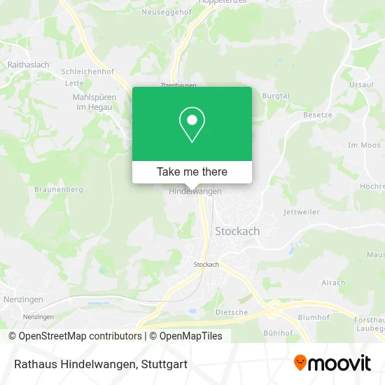 Rathaus Hindelwangen map