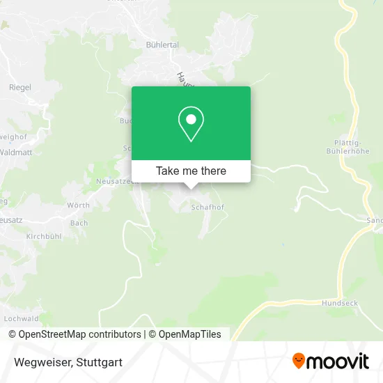 Wegweiser map