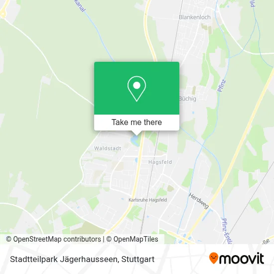 Stadtteilpark Jägerhausseen map