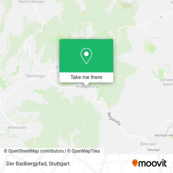 Der Badbergpfad map
