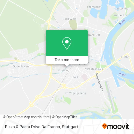 Pizza & Pasta Drive Da Franco map